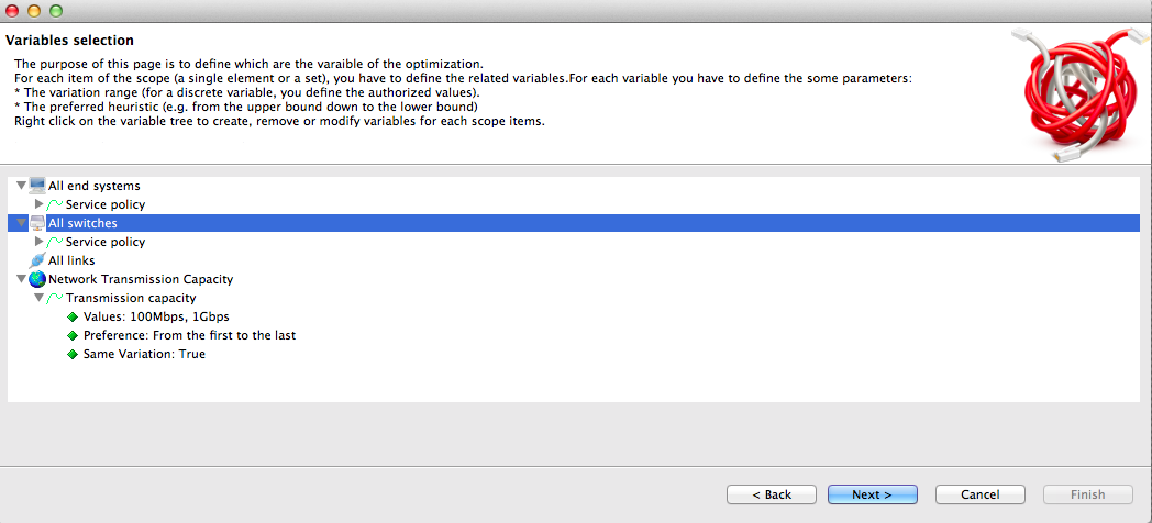 Optimization Variables using WoPANets